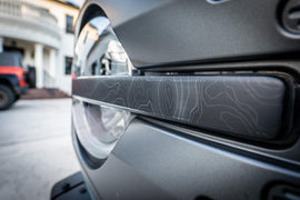 Topo Signature DRL Bar Overlays (Printed Series) - 2021+ Bronco (Signature Headlights) - StickerFab