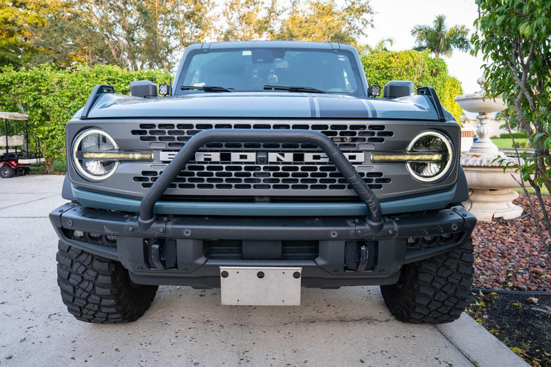 Topo Signature DRL Bar Overlays (Printed Series) - 2021+ Bronco (Signature Headlights) - StickerFab