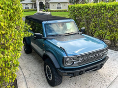 Topographic Map Hood Overlay - 2021+ Bronco - StickerFab