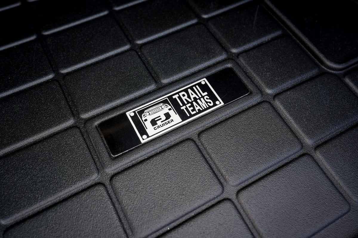 Toyota FJ Cruiser "Trail Teams" Weathertech Floor Mat Logo StickerFab