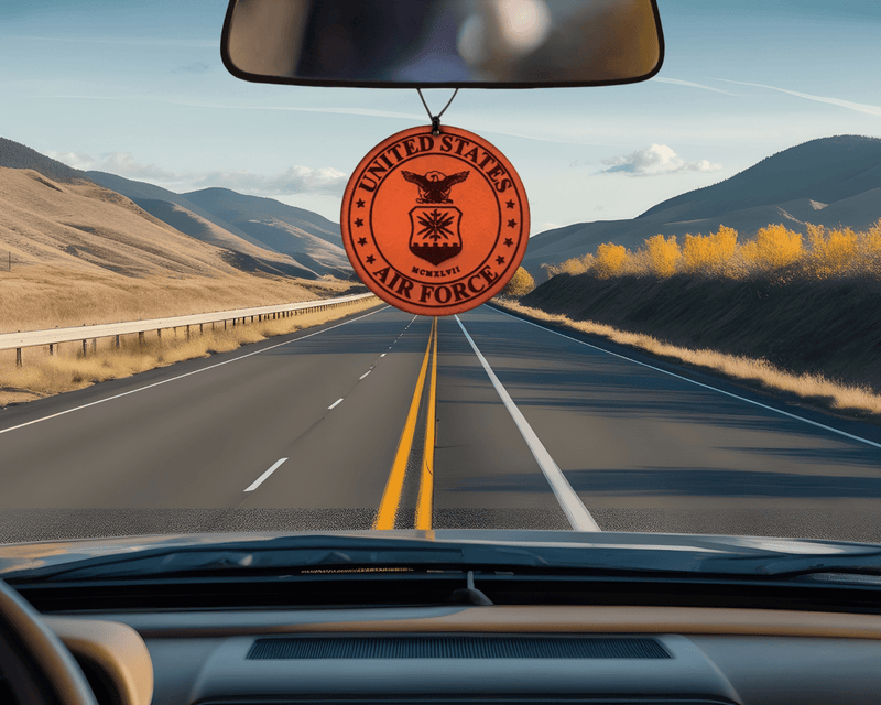 US Air Force Leather Car Freshener