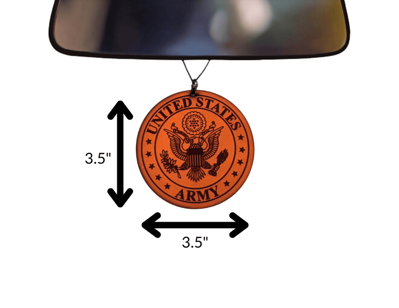 US Army Leather Car Freshener