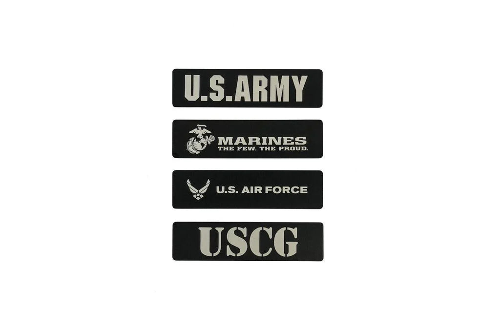 US Military Logo Emblem for Weathertech All Weather Floor Mats (Metal