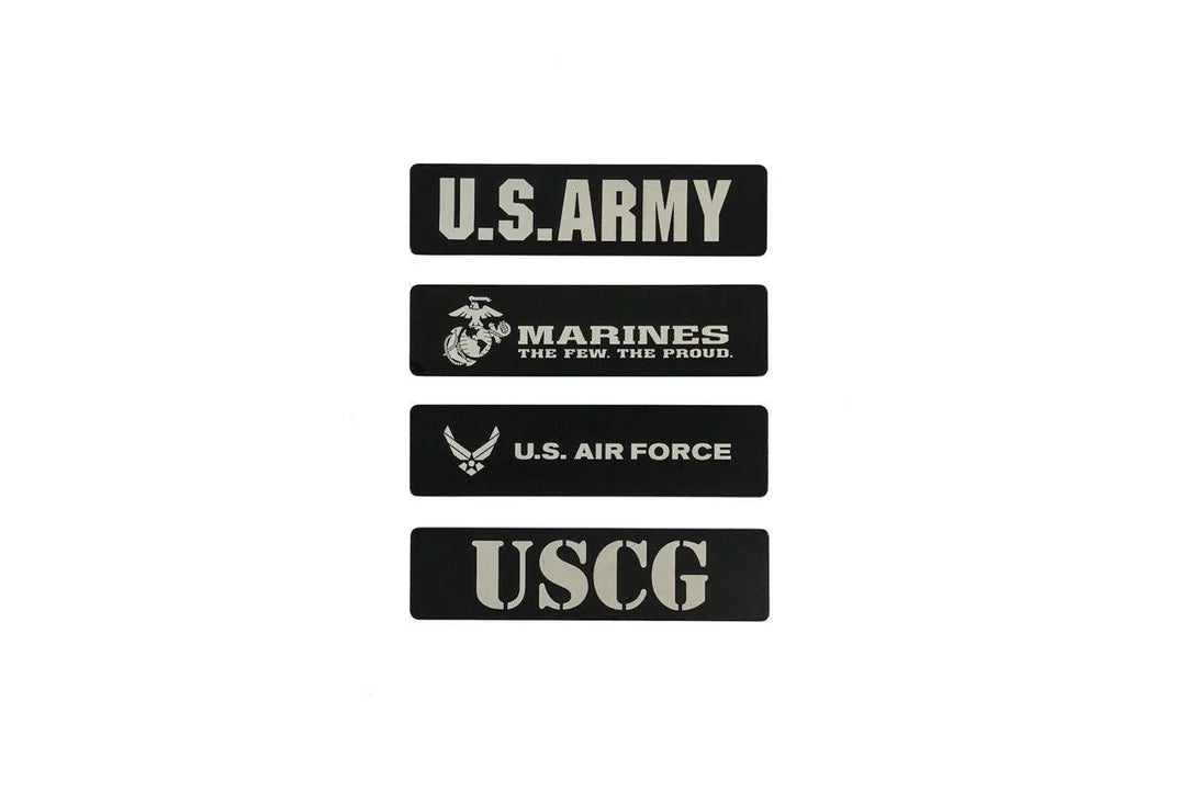 US Military Logo Emblem for Weathertech All Weather Floor Mats (Metal Etched) - Universal - StickerFab