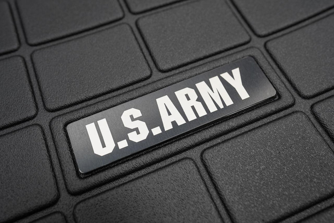 US Military Logo Emblem for Weathertech All Weather Floor Mats (Metal Etched) - Universal - StickerFab