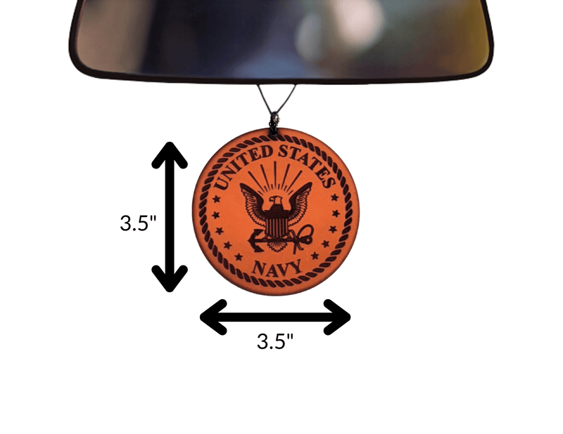 US Navy Leather Car Freshener