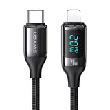 USAMS USB-C Port Cable to Lightning or USB-C with LCD - 2021+ Bronco / Bronco Sport / 2022 Maverick - StickerFab
