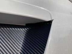 V1 3D Carbon License Plate Panel Black Out Overlays - 2015-2020 Subaru WRX / STI - StickerFab