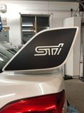 V2 Wing End Overlays for STI with OEM Wing (Printed Series) - 2015-2023 *WRX / STI - StickerFab