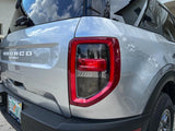 Version 1 Tail Light Overlays - 2021+ Bronco Sport - StickerFab