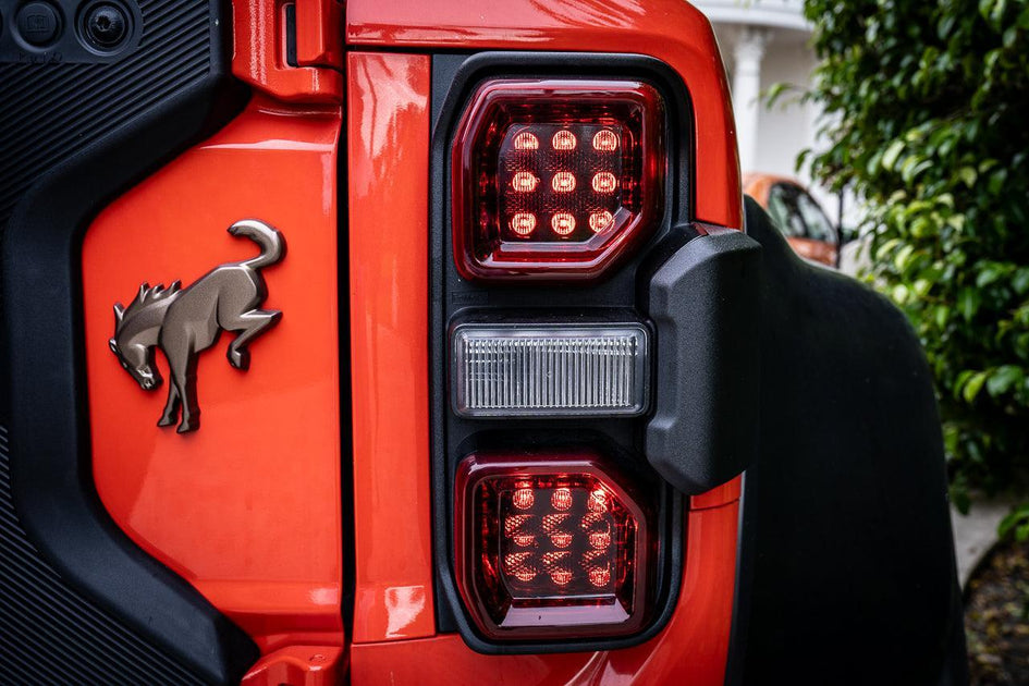 Bronco Raptor Rear Led Light Version 1R Tail Light Overlays - 2021+ Bronco Raptor | StickerFab