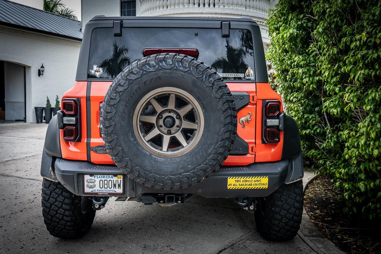 Bronco Raptor Rear Lamp Version 1R Tail Light Overlays - 2021+ Bronco Raptor | StickerFab