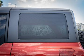Stealth Clear Hardtop Side Window Overlays - 2021+ Bronco 4 Door - StickerFab