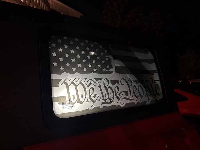 Stealth Clear Hardtop Side Window Overlays - 2021+ Bronco 4 Door - StickerFab