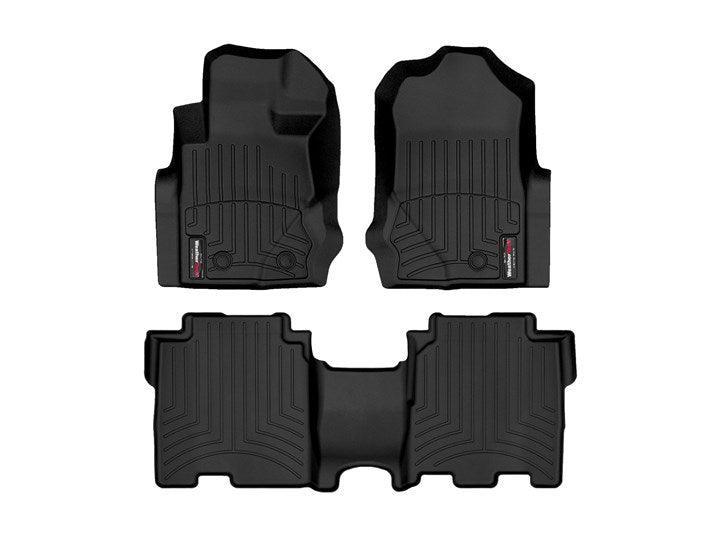 WeatherTech FloorLiner Floor Mats (1st and 2nd Row) - 2021+ Bronco 4 Door (with Carpeted Floor) - StickerFab