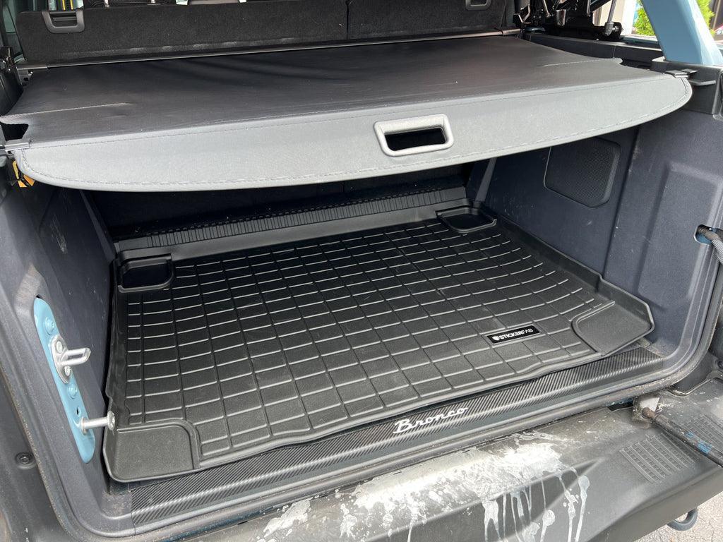 Weathertech Rear Cargo Mat 2021+ Bronco WeatherTech Rear Cargo Liner Mat - 4 Door (All) – StickerFab