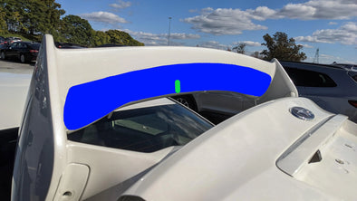 2018 Subaru WRX Spoiler STI  Rear, Painted, DARK GRAY Metallic Galaxy Blue Silica Lapis Blue Pearl No