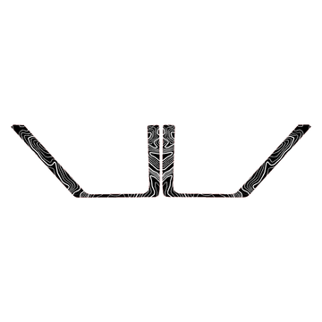 Topo Rear Door Net Trim Overlay Kit (Printed Series) - 2021+ Bronco - StickerFab
