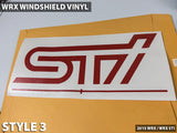 "WRX" and "STI" Windshield Banner - 2015-2020 WRX / STI - StickerFab
