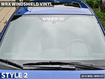 "WRX" and "STI" Windshield Banner - 2015-2020 WRX / STI - StickerFab