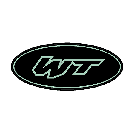 "WT" Rear Oval Emblem Overlays (Printed Series) - 2021-2023 Bronco Wildtrak - StickerFab