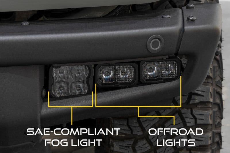 Diode Dynamics Stage Series Fog Pocket Kit - 2021+ Bronco w/ Modular Bumper - StickerFab